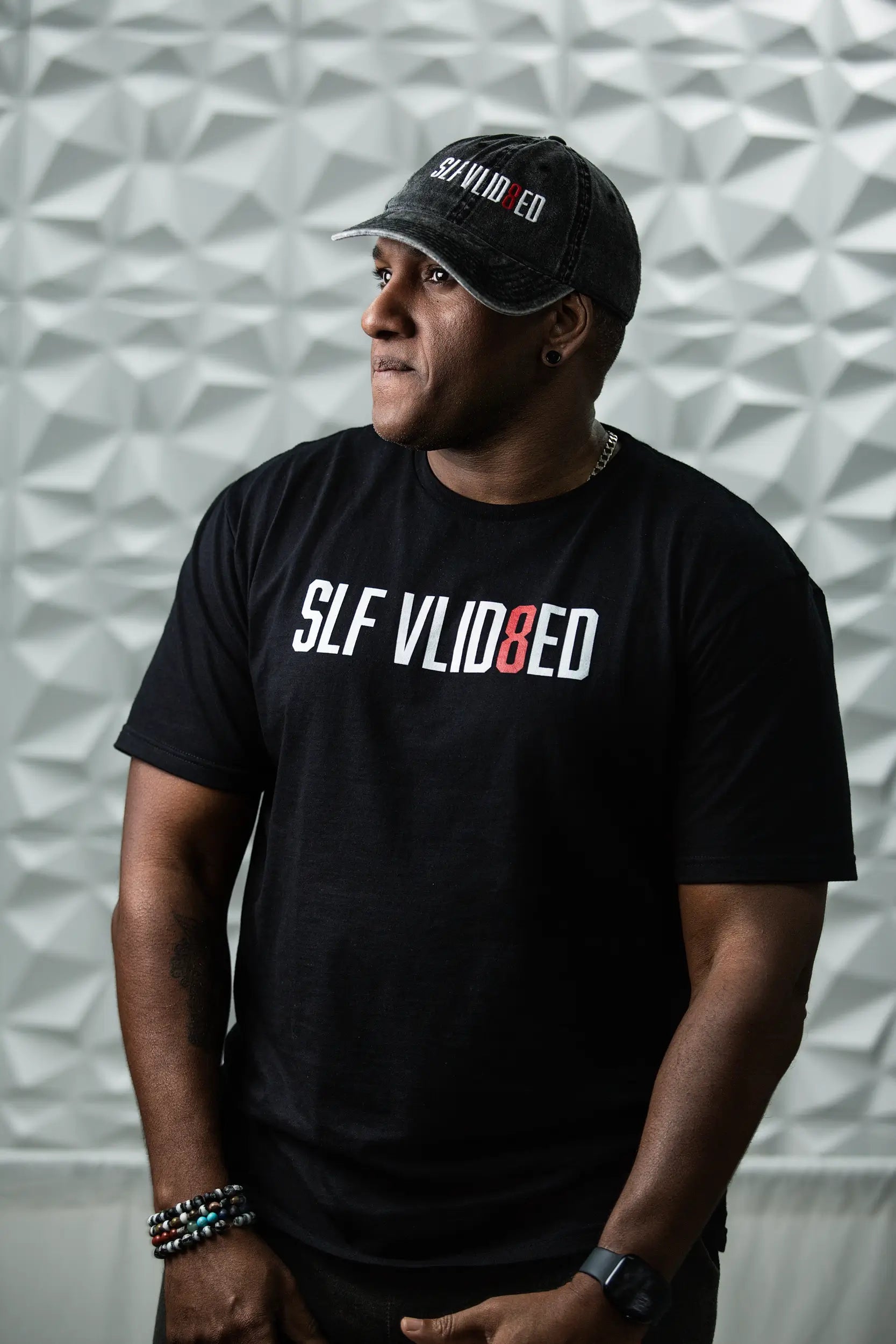 Founder in Self Validated T-shirt & cap