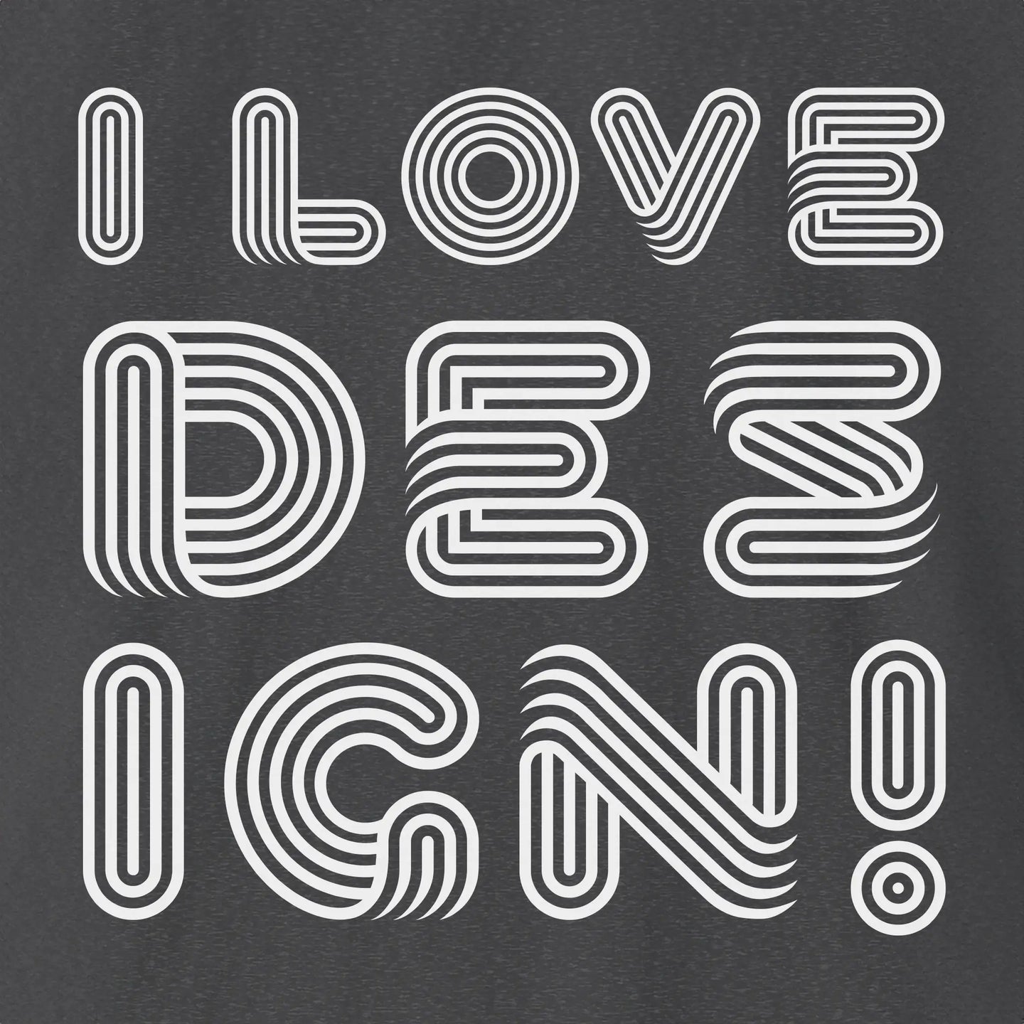 I love Design T-Shirt