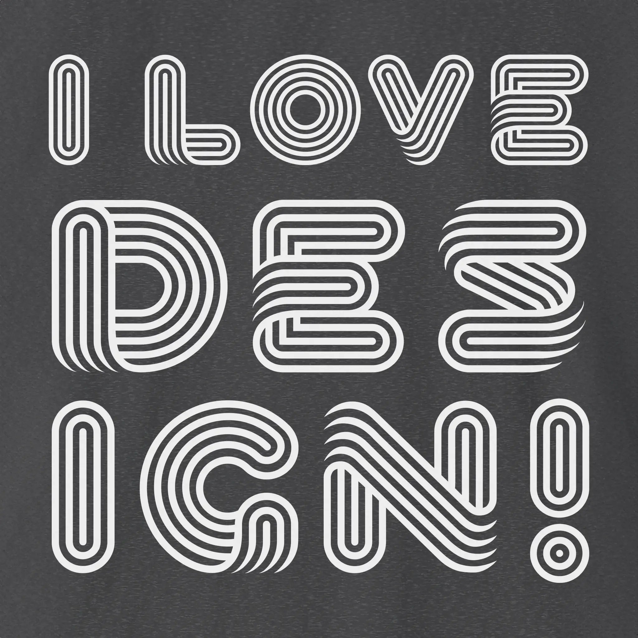 I love Design T-Shirt
