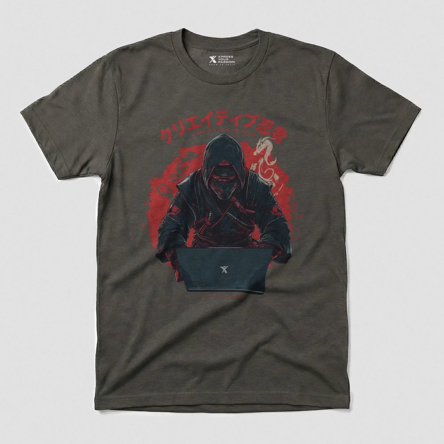 Xpress Your Passion Tatsuya | Creative Ninja T-Shirt Charcoal / S