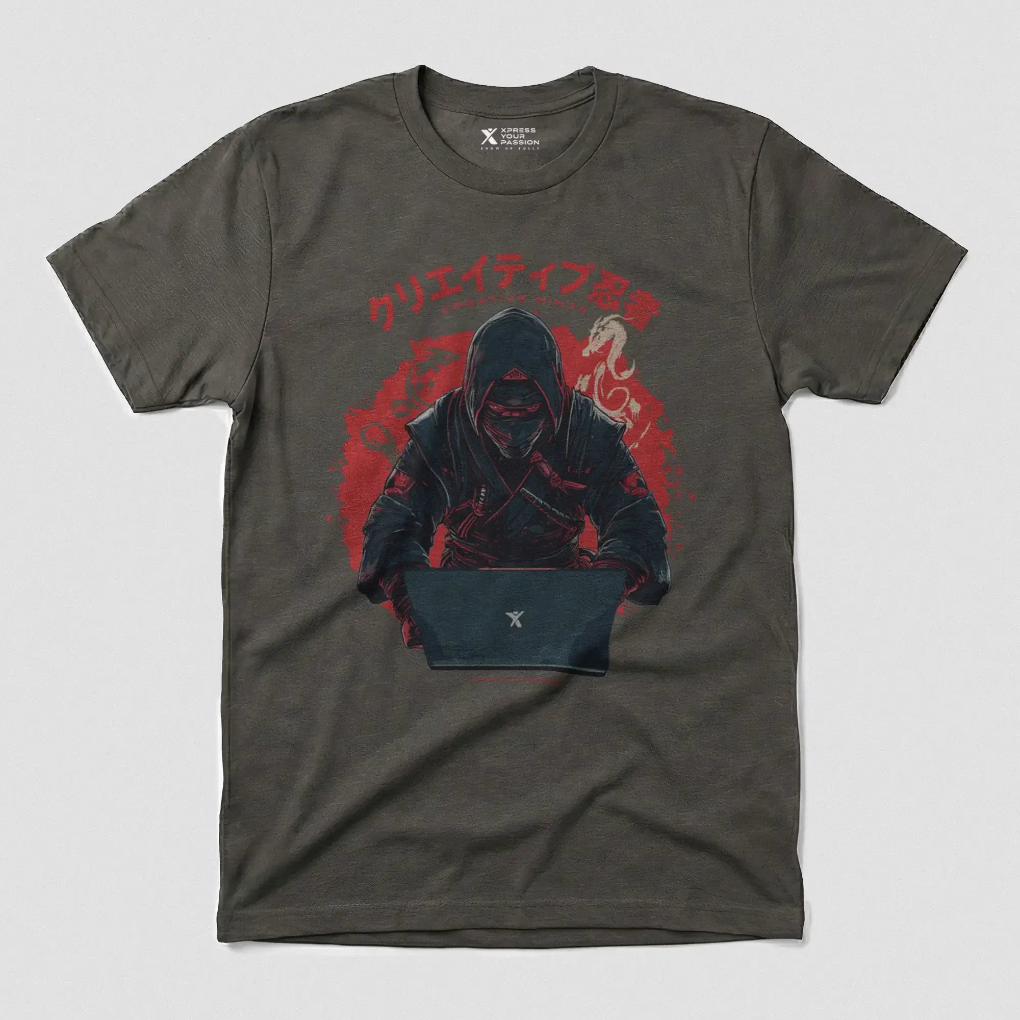 Xpress Your Passion Tatsuya | Creative Ninja T-Shirt Charcoal / S