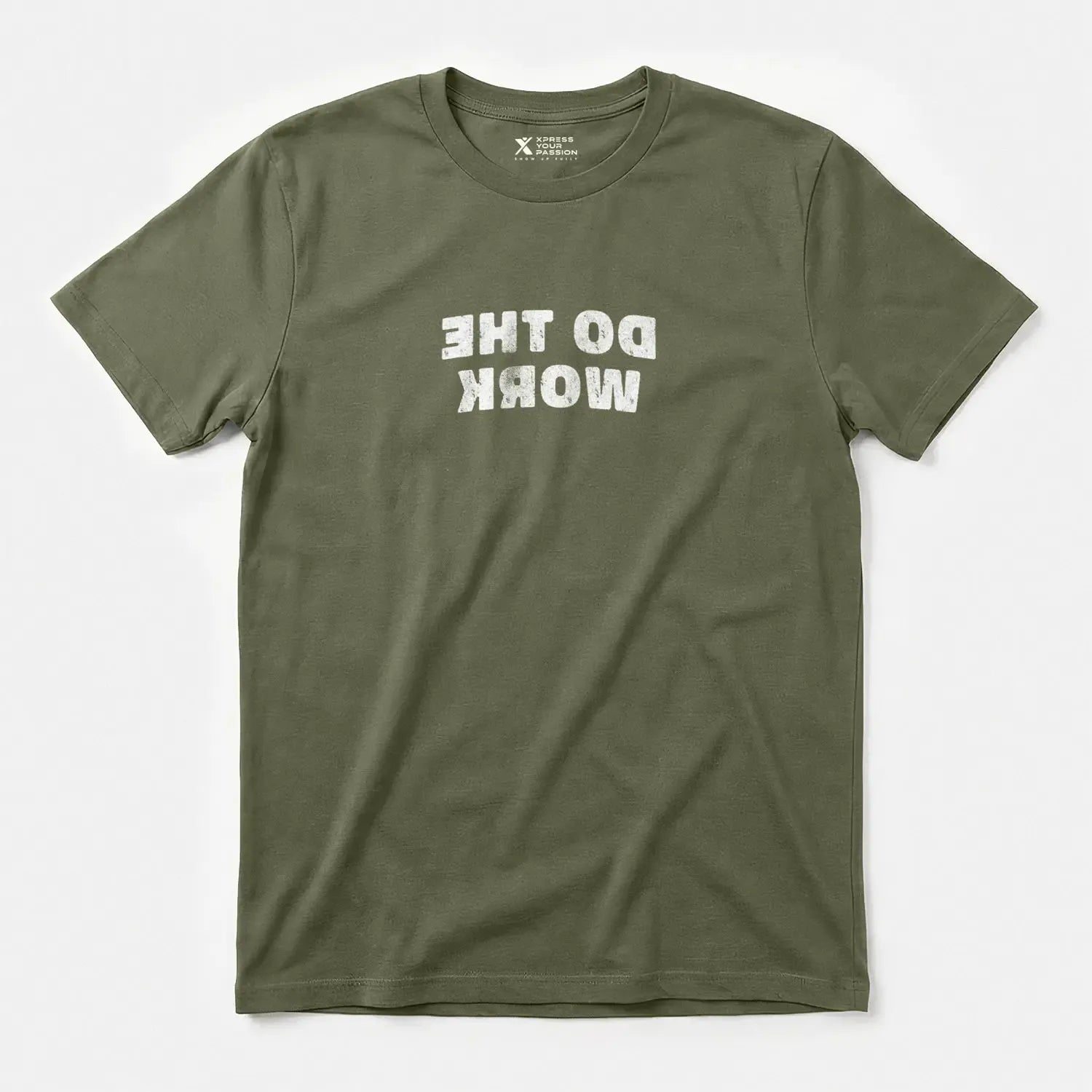 Printify Do The Work T-Shirt Military Green / S