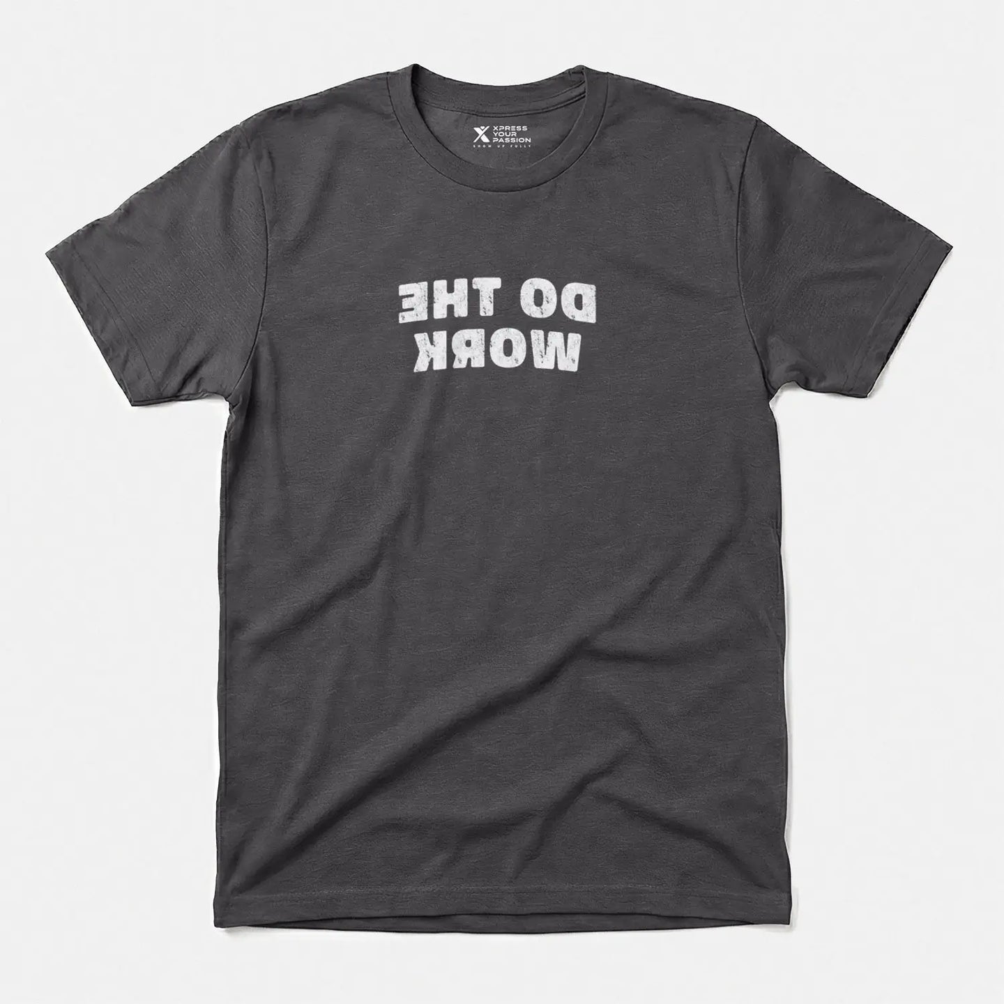 Printify Do The Work T-Shirt Charcoal / S