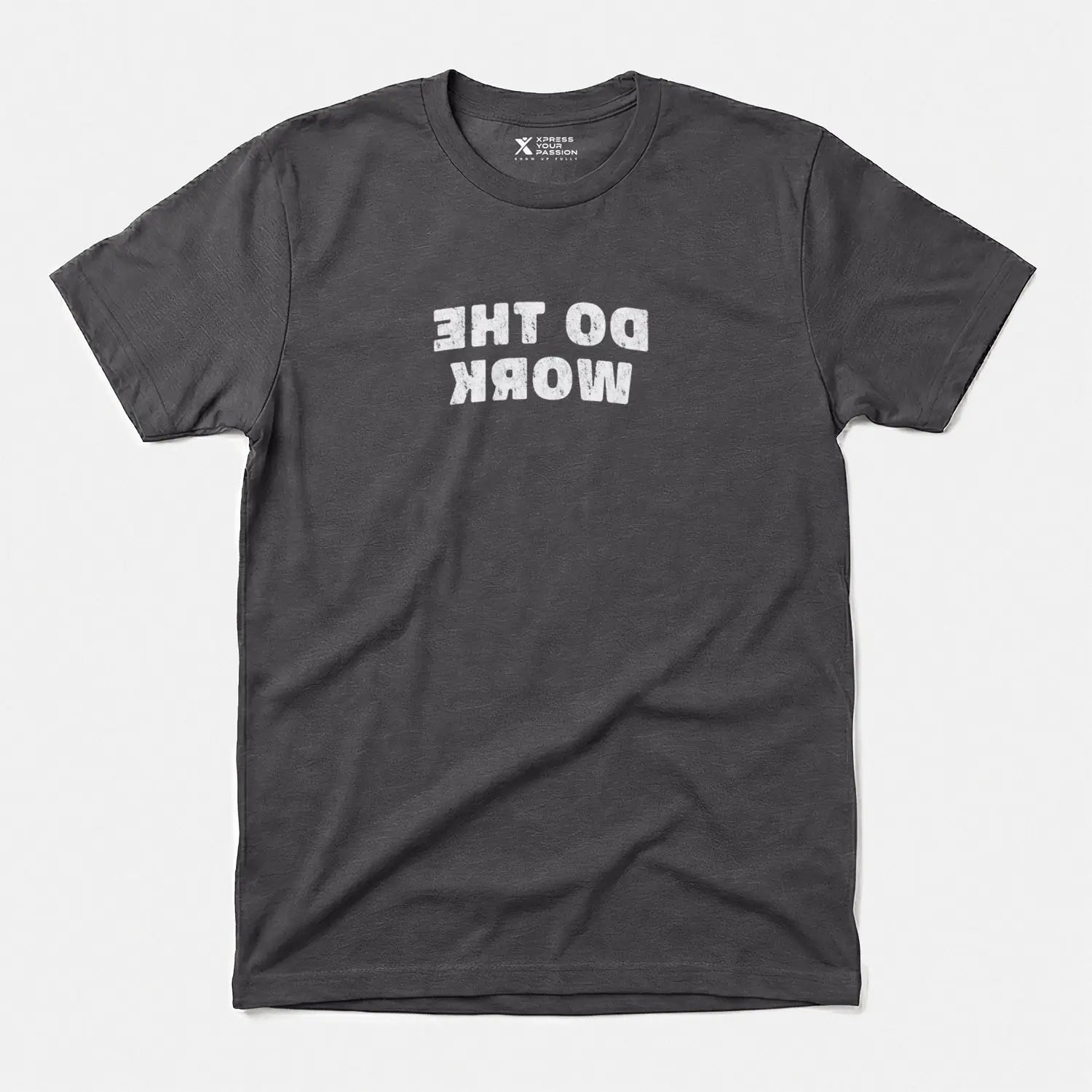 Printify Do The Work T-Shirt Charcoal / S