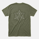 Printify Fire | Divine Proportions T-Shirt Military Green / S