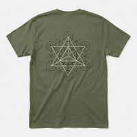 Printify Fire | Divine Proportions T-Shirt Military Green / S