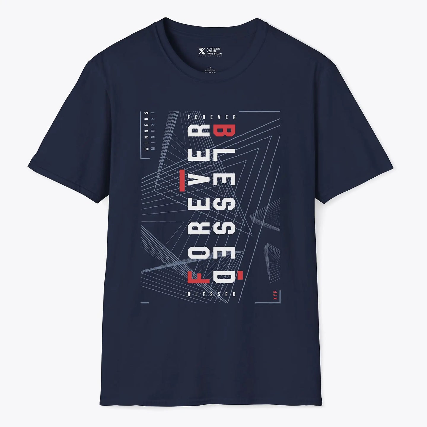 Printify Forever Blessed T-shirt Navy / S