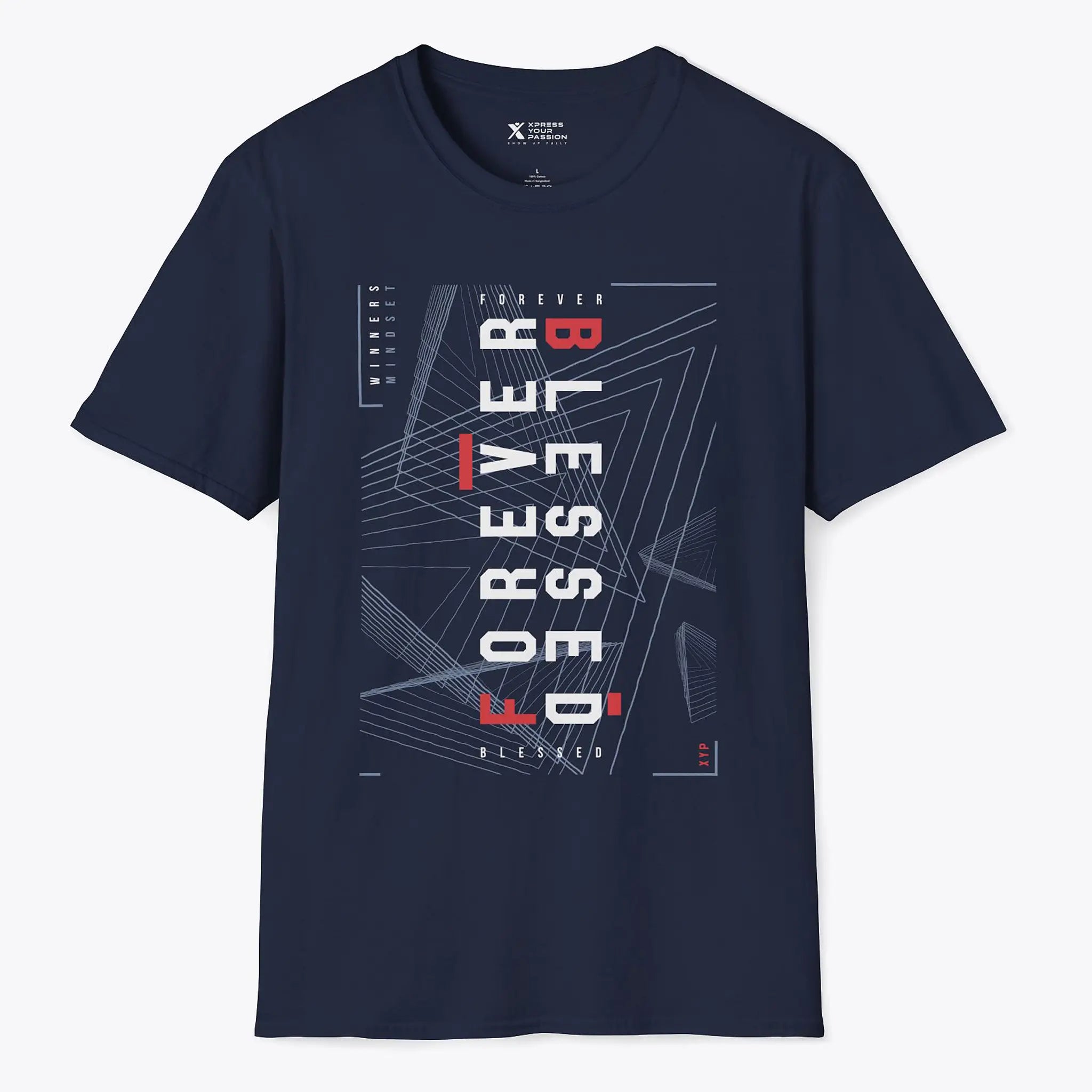 Printify Forever Blessed T-shirt Navy / S