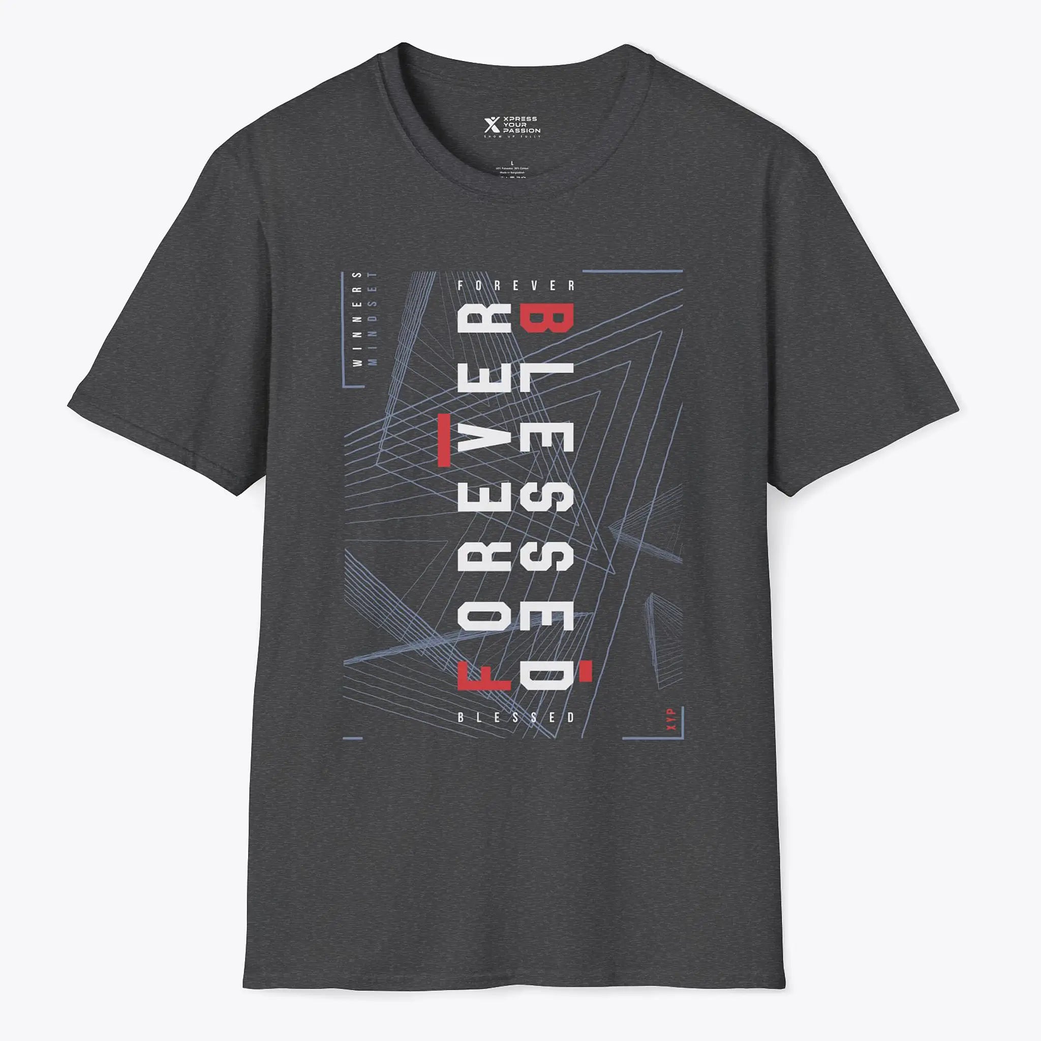 Printify Forever Blessed T-shirt Dark Heather / S