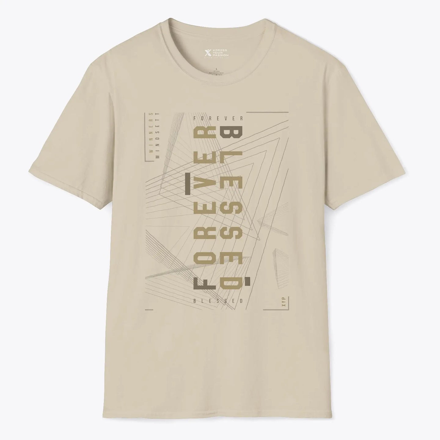 Printify Forever Blessed T-shirt Sand / S