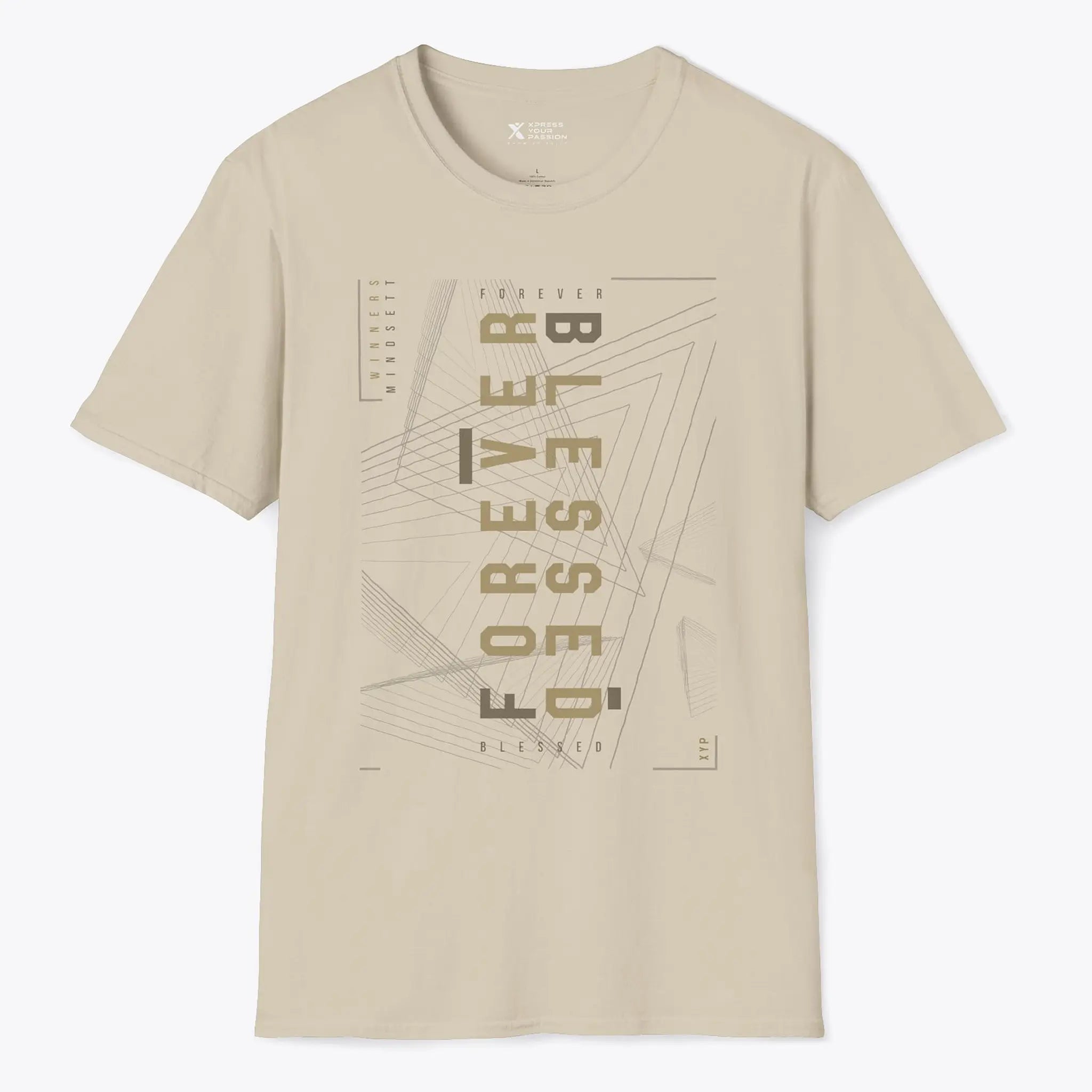 Printify Forever Blessed T-shirt Sand / S