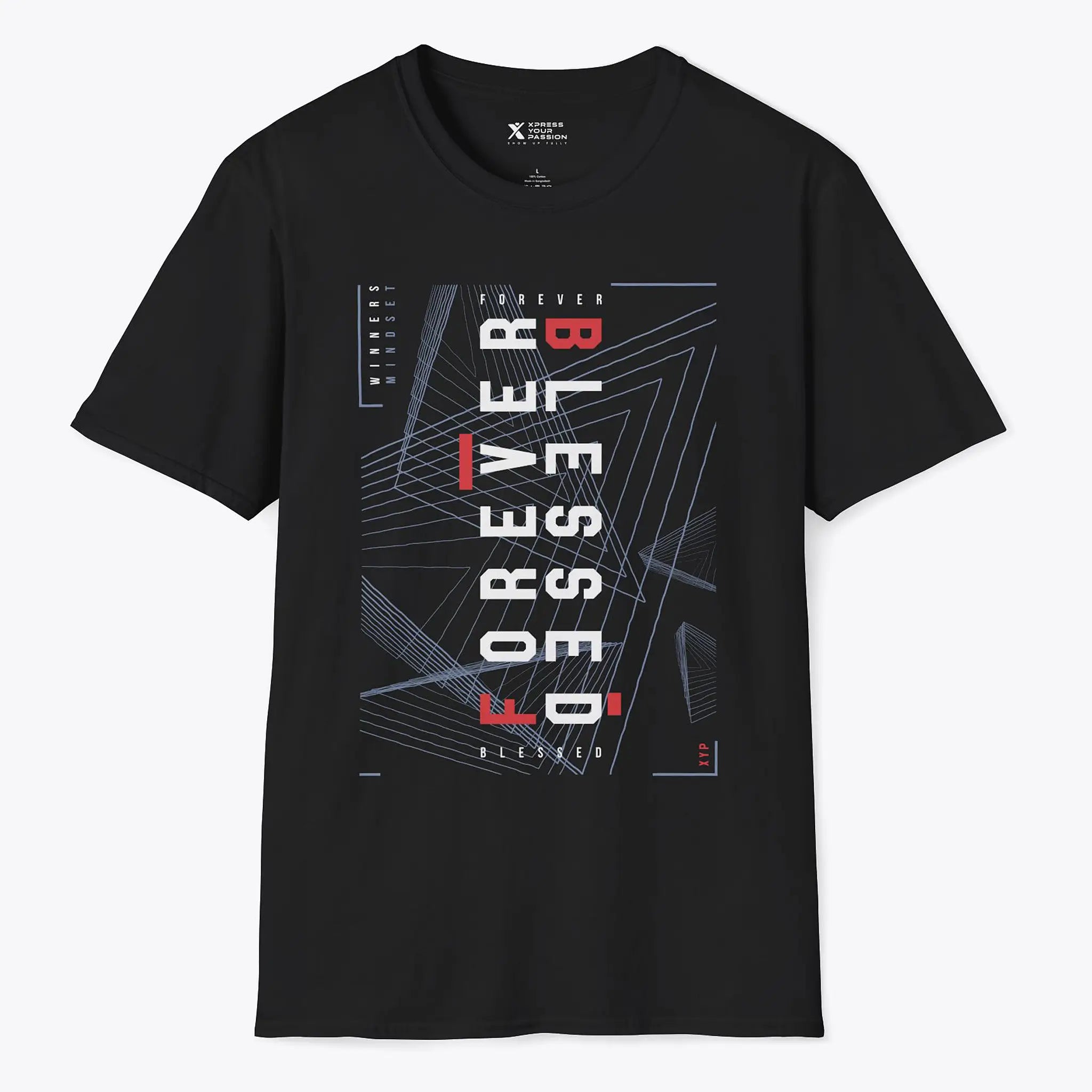 Printify Forever Blessed T-shirt Black / S