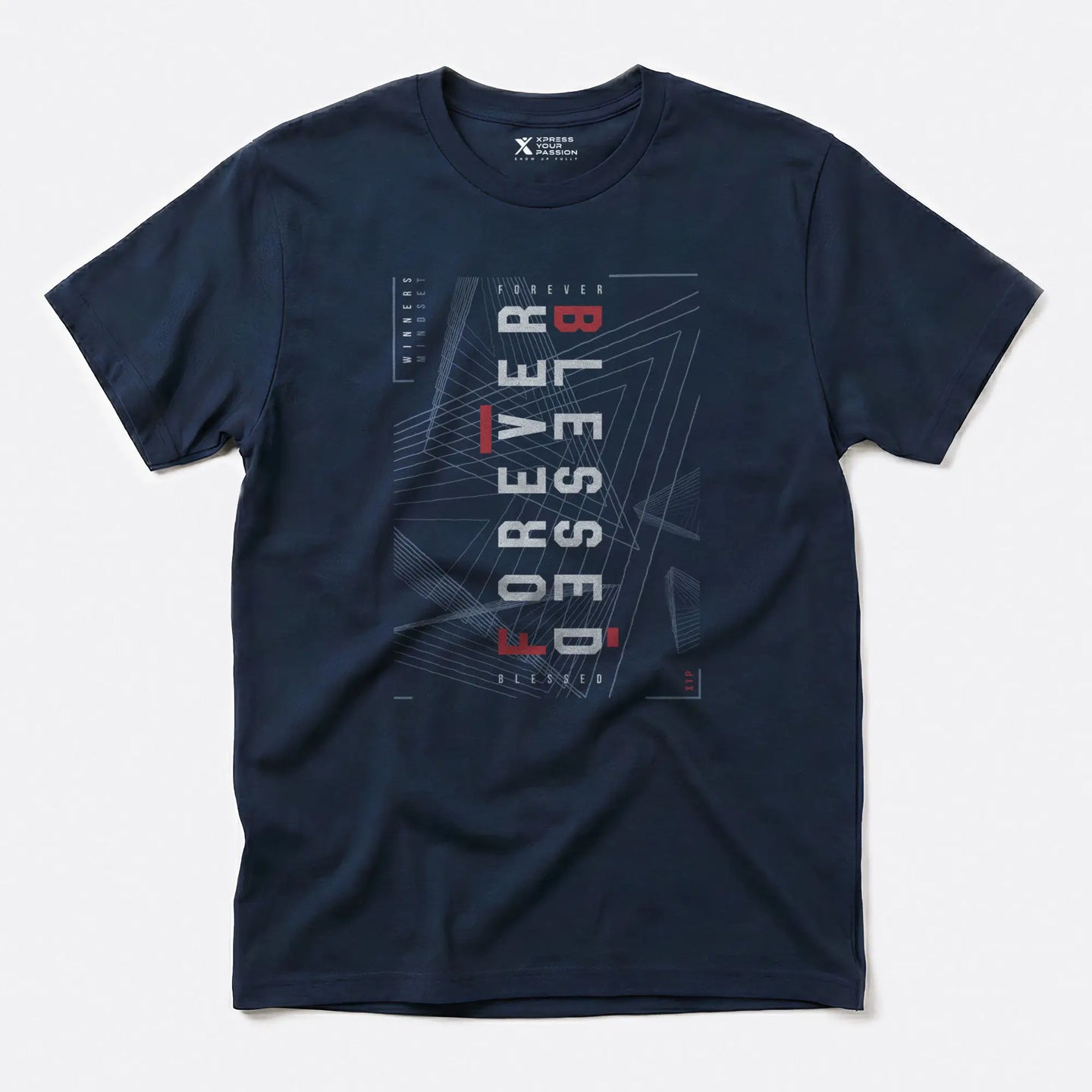Printify Forever Blessed T-shirt Navy / S