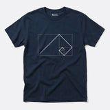 Printify Golden Ratio Rectangle | Divine Proportions T-Shirt Navy / S
