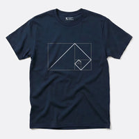 Printify Golden Ratio Rectangle | Divine Proportions T-Shirt Navy / S