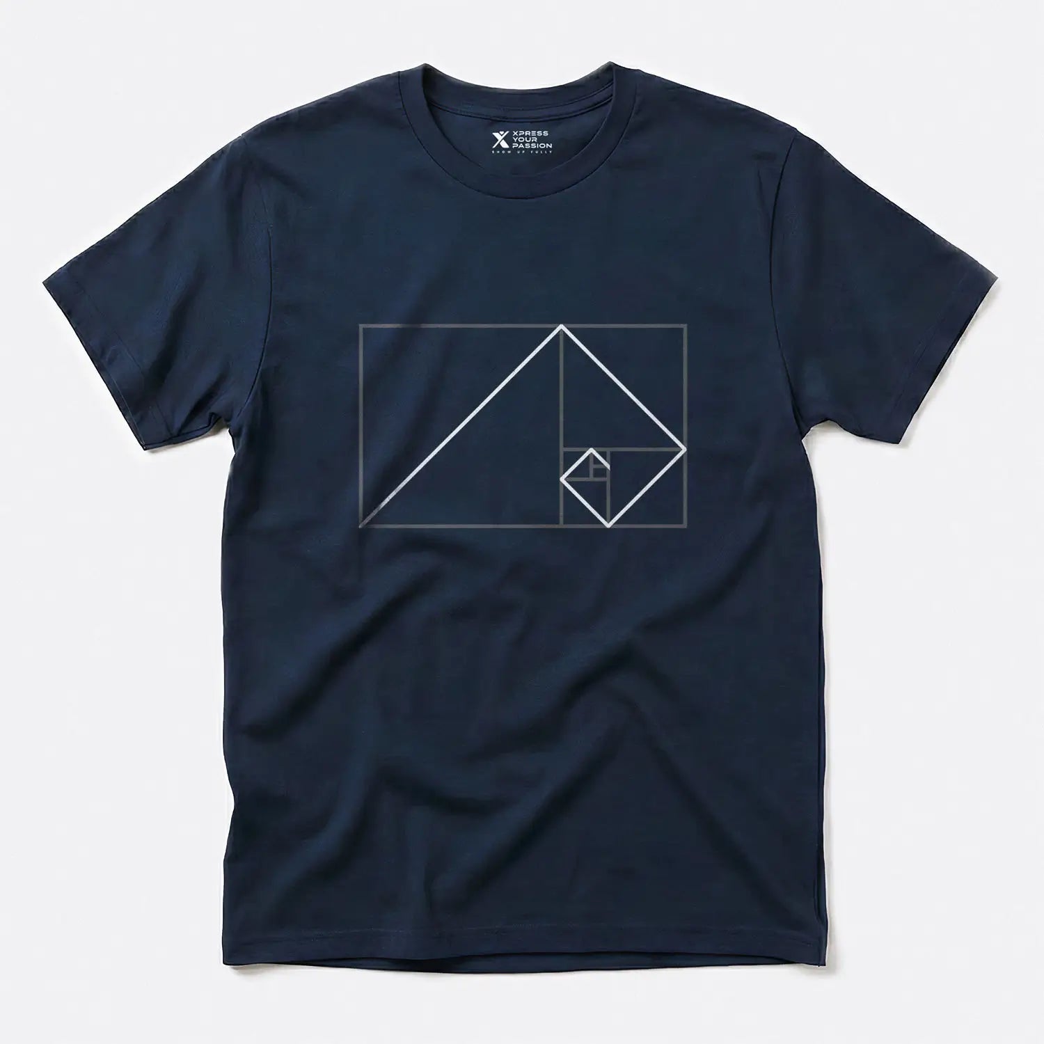 Printify Golden Ratio Rectangle | Divine Proportions T-Shirt Navy / S