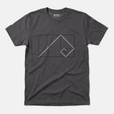 Printify Golden Ratio Rectangle | Divine Proportions T-Shirt Charcoal / S