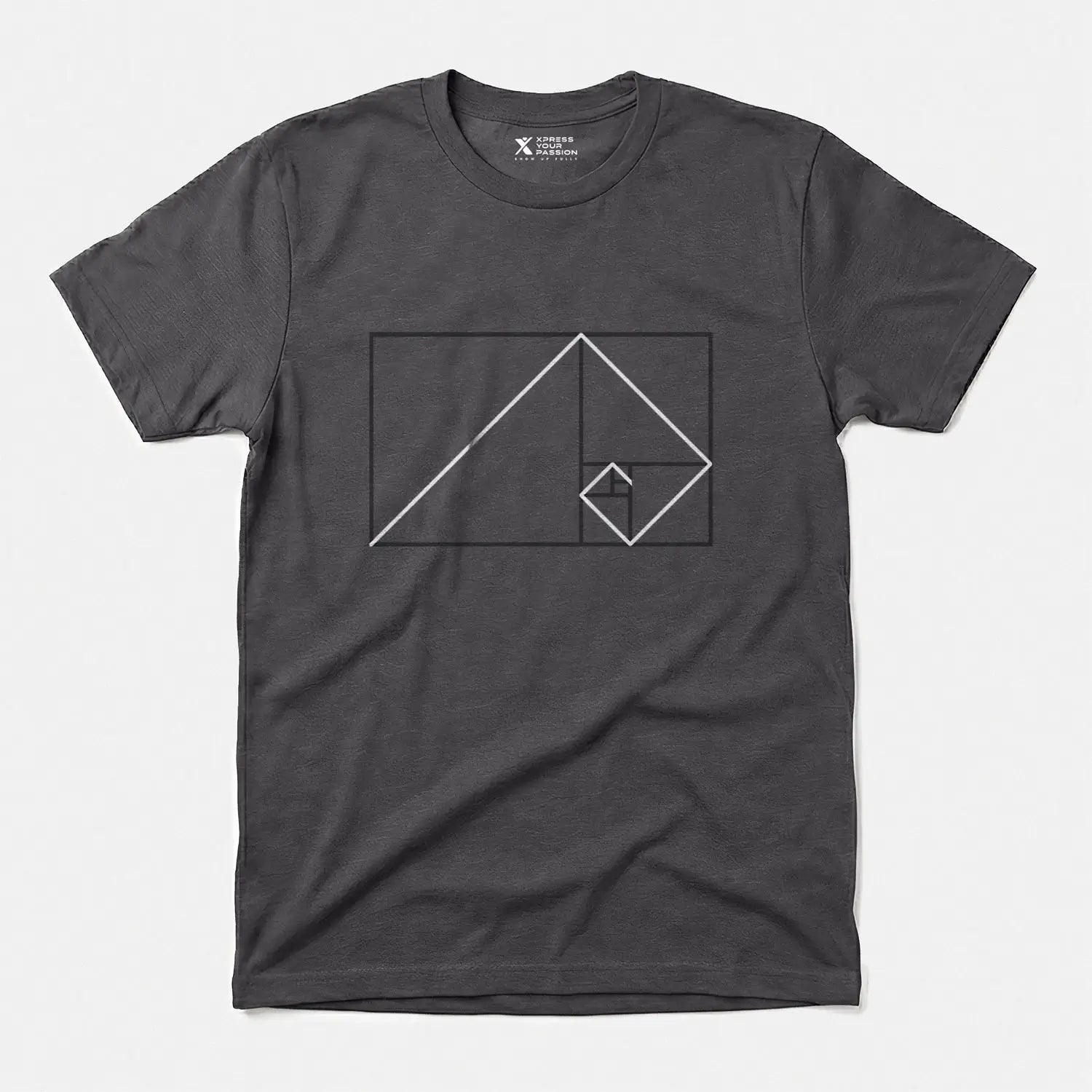 Printify Golden Ratio Rectangle | Divine Proportions T-Shirt Charcoal / S