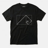 Printify Golden Ratio Rectangle | Divine Proportions T-Shirt Black / S