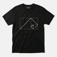 Printify Golden Ratio Rectangle | Divine Proportions T-Shirt Black / S