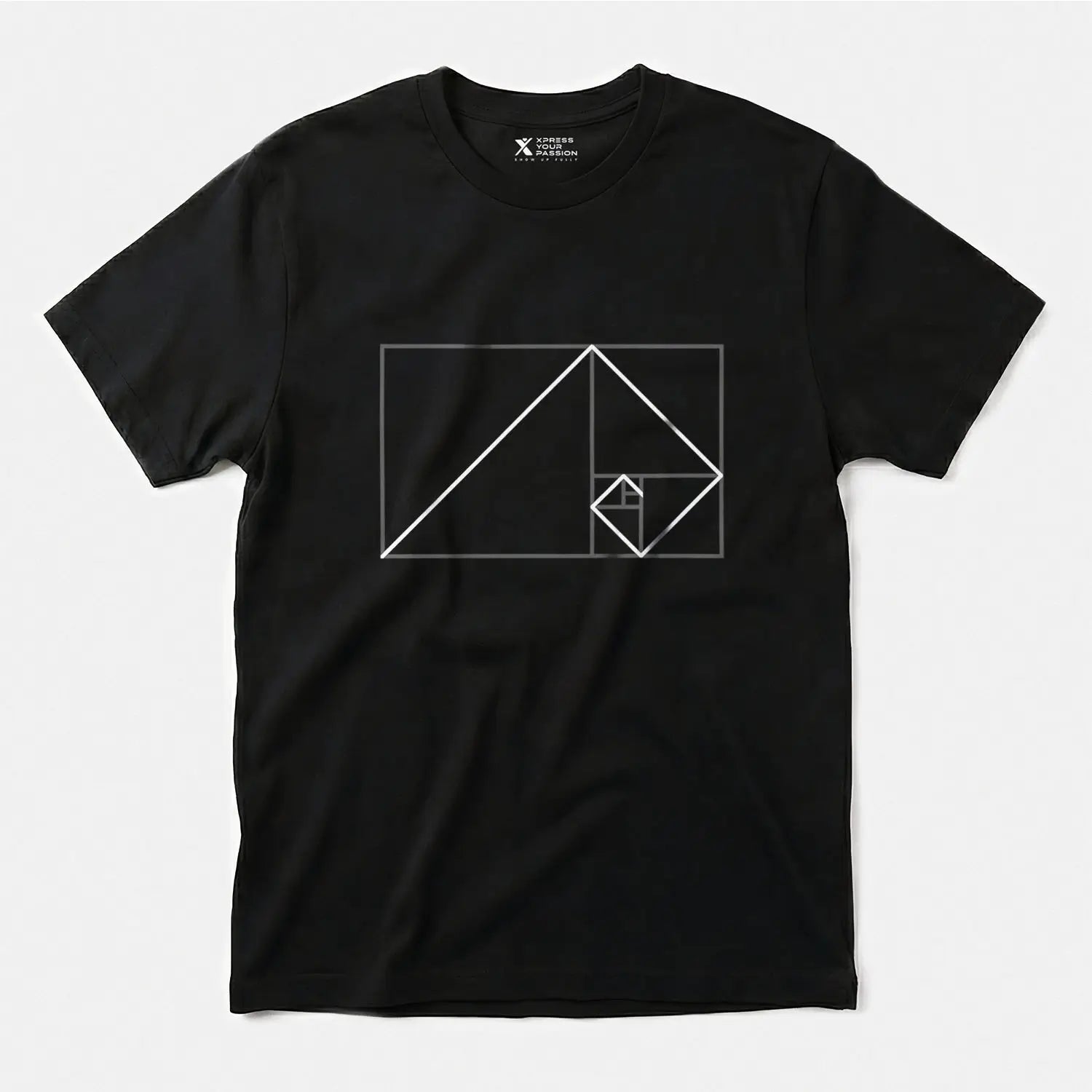 Printify Golden Ratio Rectangle | Divine Proportions T-Shirt Black / S