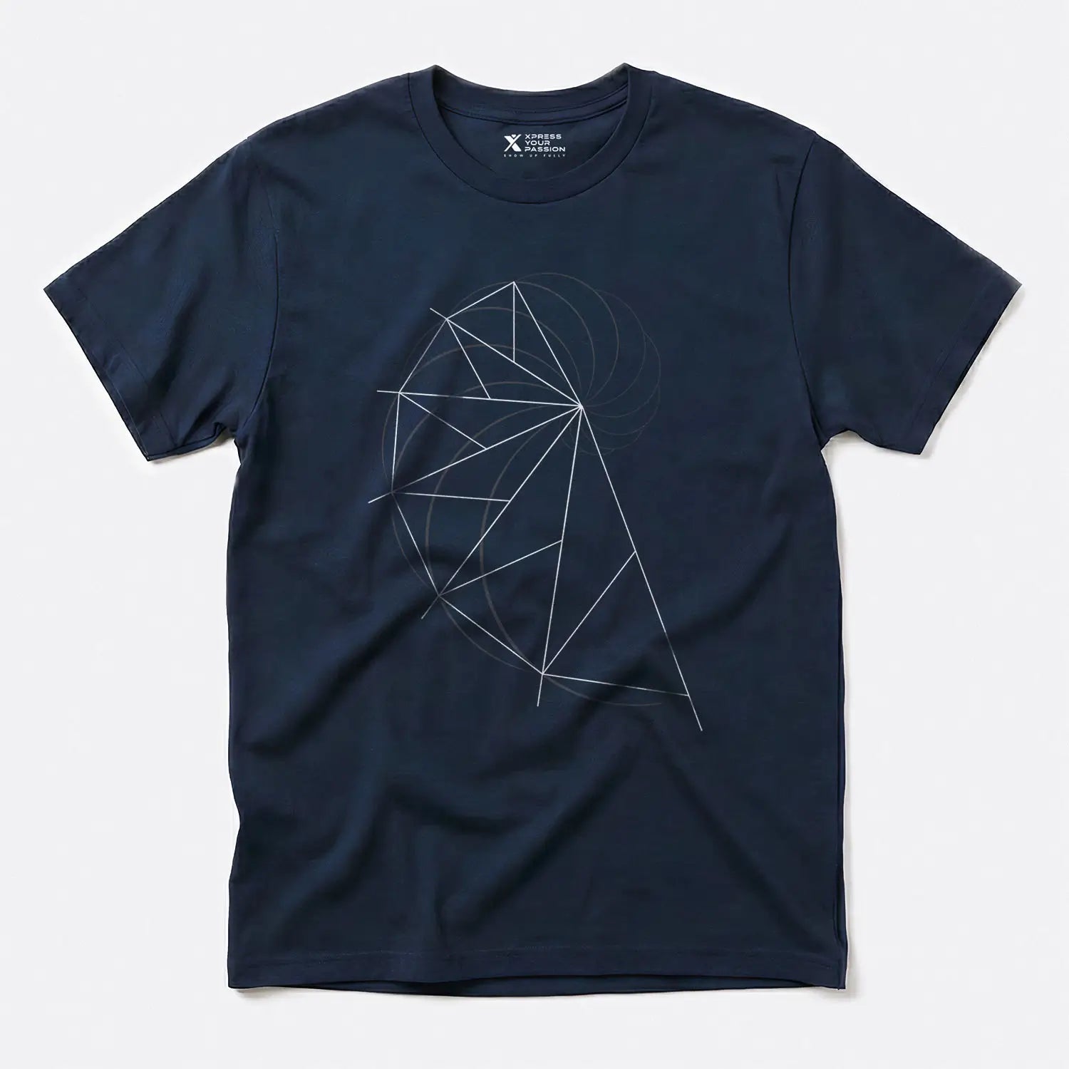 Printify Golden Ratio Spiral | Divine Proportions T-Shirt Navy / S