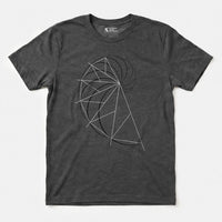 Printify Golden Ratio Spiral | Divine Proportions T-Shirt Dark Heather / S