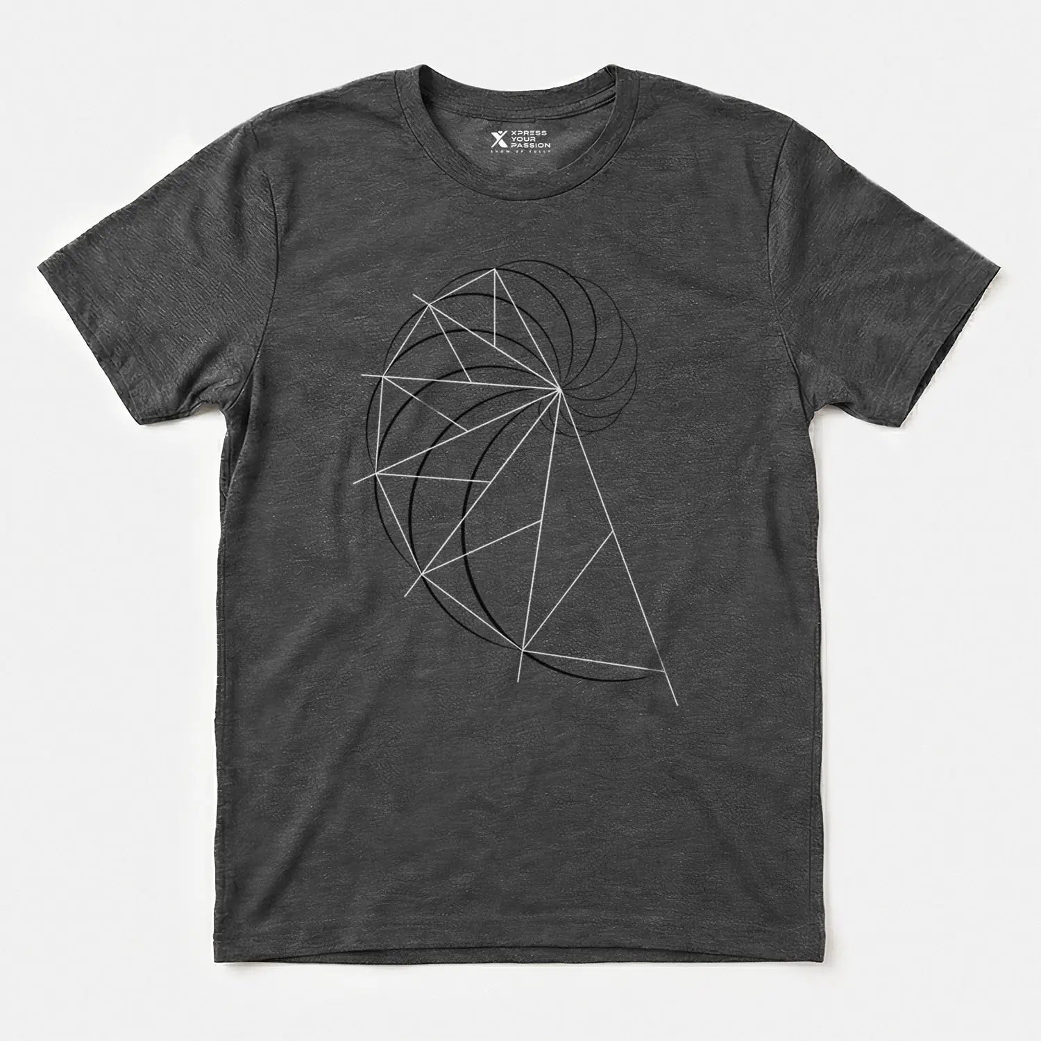 Printify Golden Ratio Spiral | Divine Proportions T-Shirt Dark Heather / S