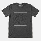 Printify Golden Ratio Square | Divine Proportions T-Shirt Dark Heather / S