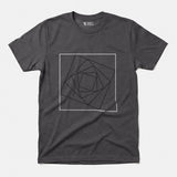 Printify Golden Ratio Square | Divine Proportions T-Shirt Charcoal / S