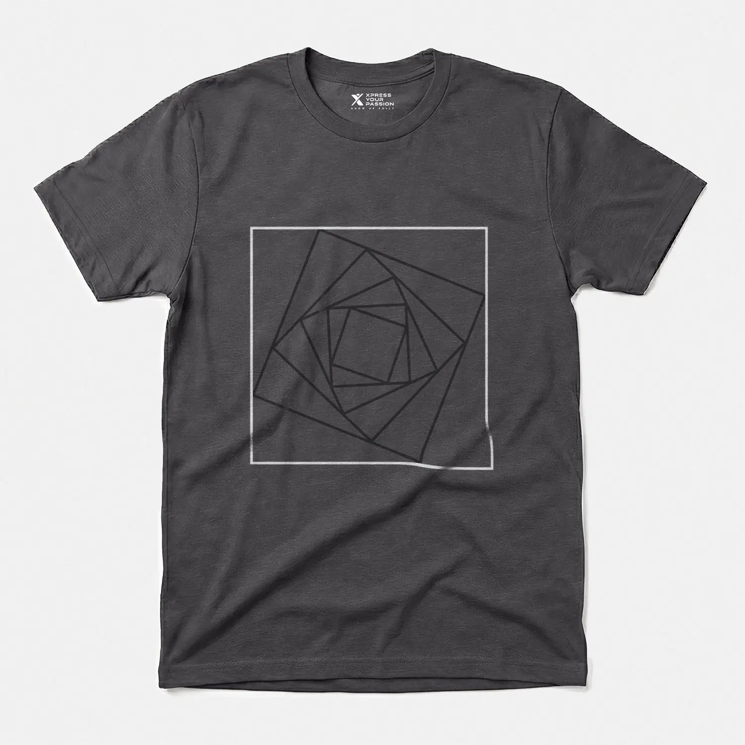Printify Golden Ratio Square | Divine Proportions T-Shirt Charcoal / S