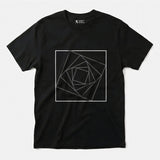 Printify Golden Ratio Square | Divine Proportions T-Shirt Black / S