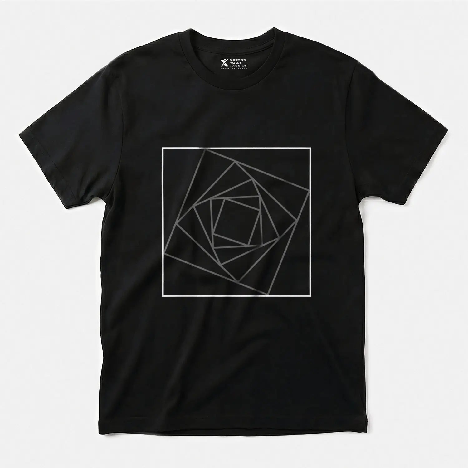 Printify Golden Ratio Square | Divine Proportions T-Shirt Black / S