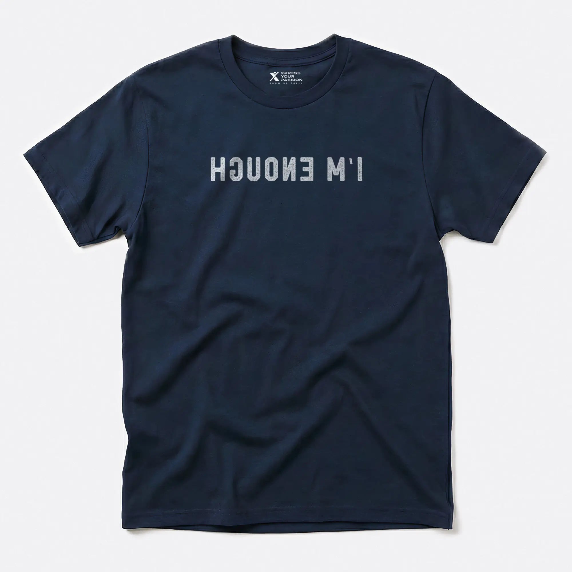 Printify I'm Enough T-Shirt Navy / S
