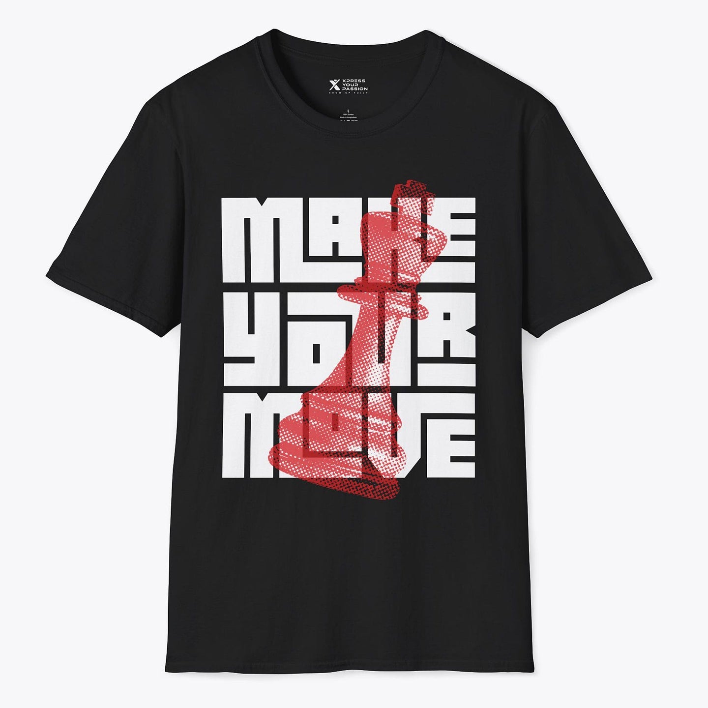Printify Make Your Move King T-Shirt Black / S