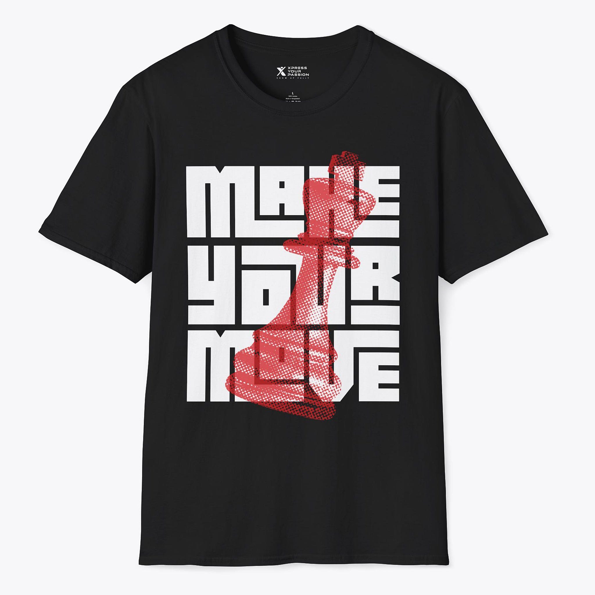 Printify Make Your Move King T-Shirt Black / S