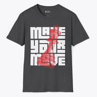 Printify Make Your Move King T-Shirt Dark Heather / S