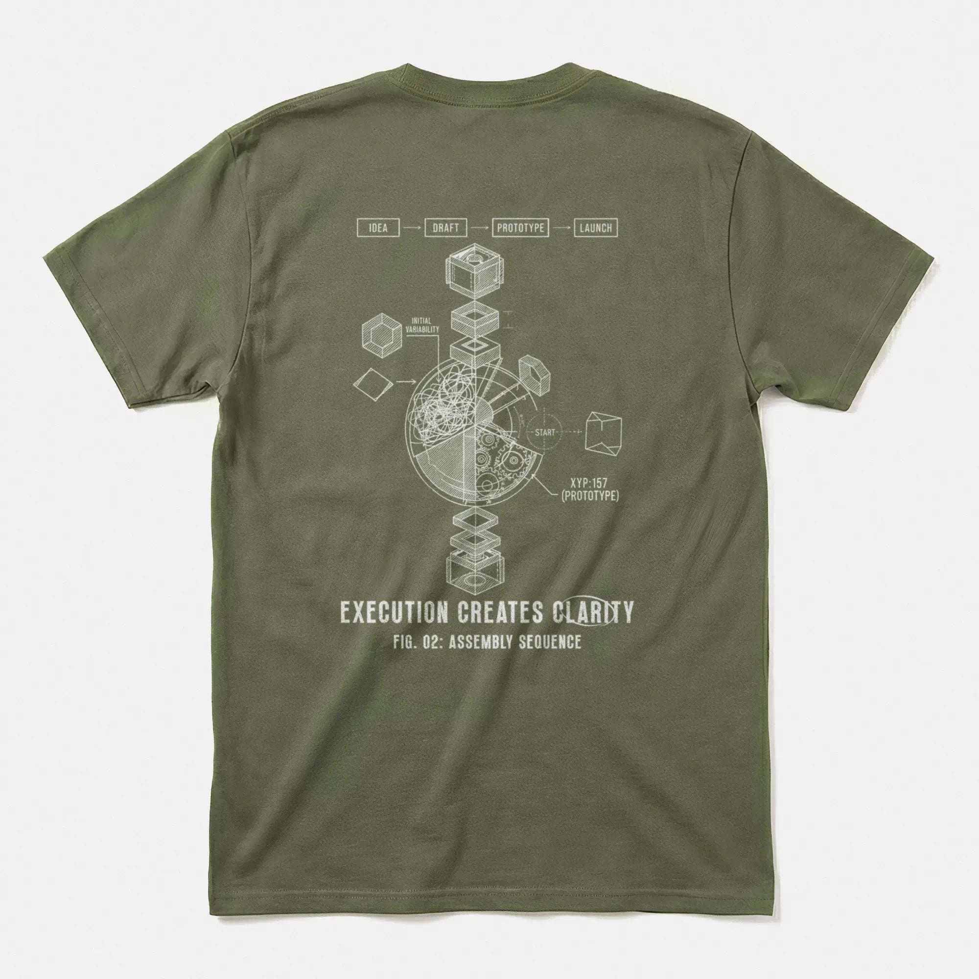 Printify Prototype 157 T-Shirt Military Green / S