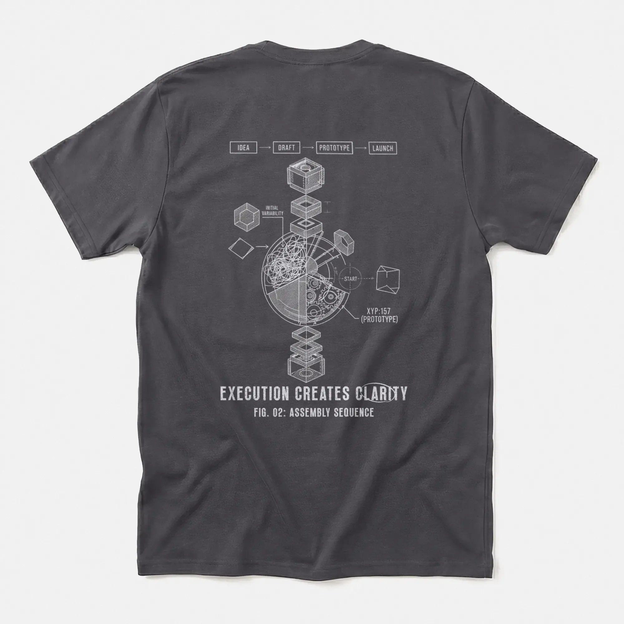Printify Prototype 157 T-Shirt Charcoal / S