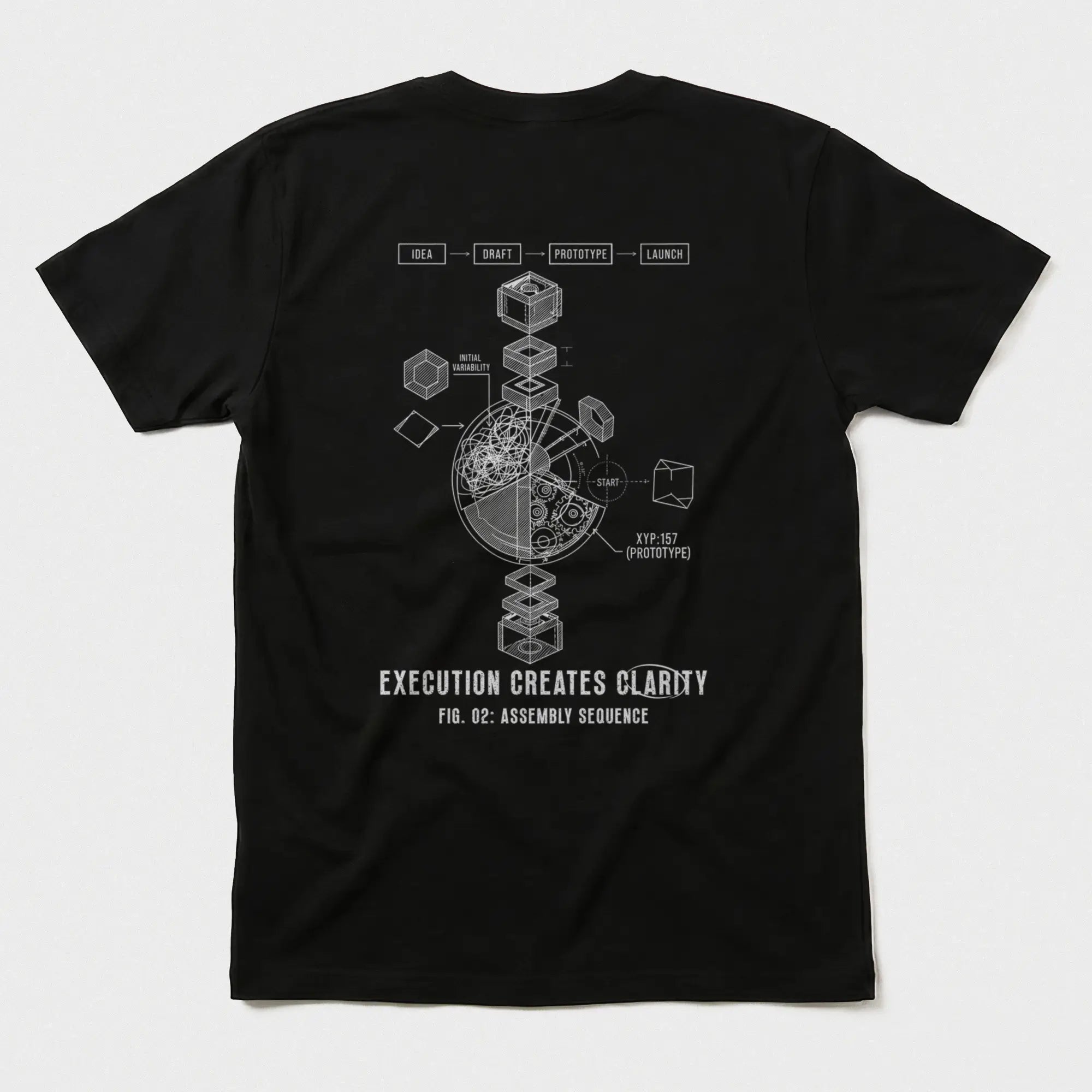 Printify Prototype 157 T-Shirt Black / S