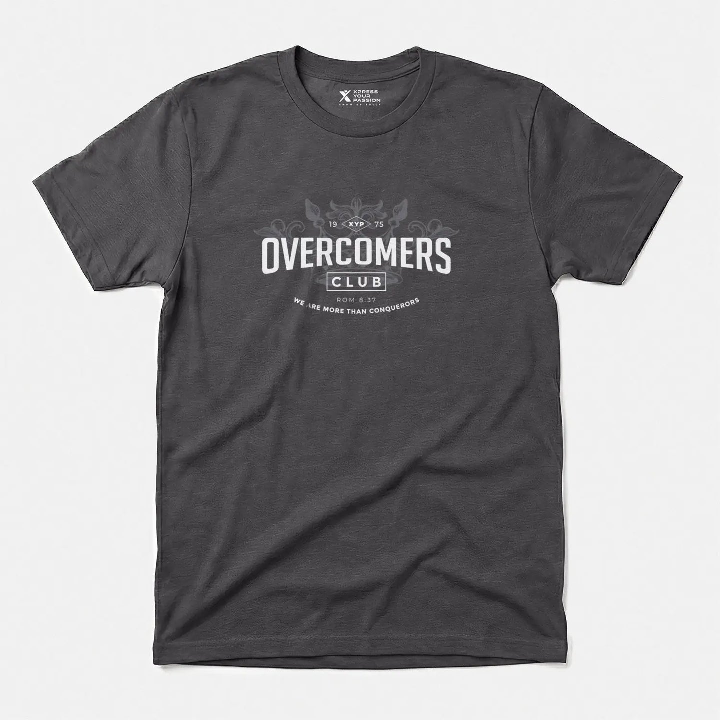 Printify XYP Overcomers Club T-Shirt Charcoal / S