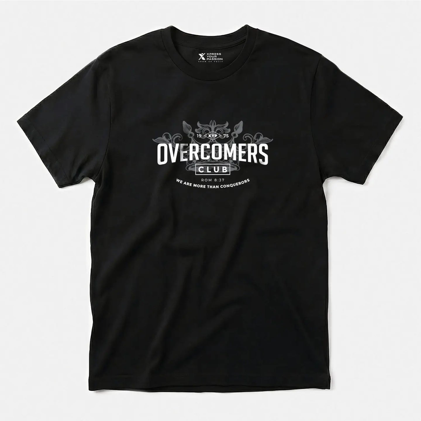 Printify XYP Overcomers Club T-Shirt Black / S