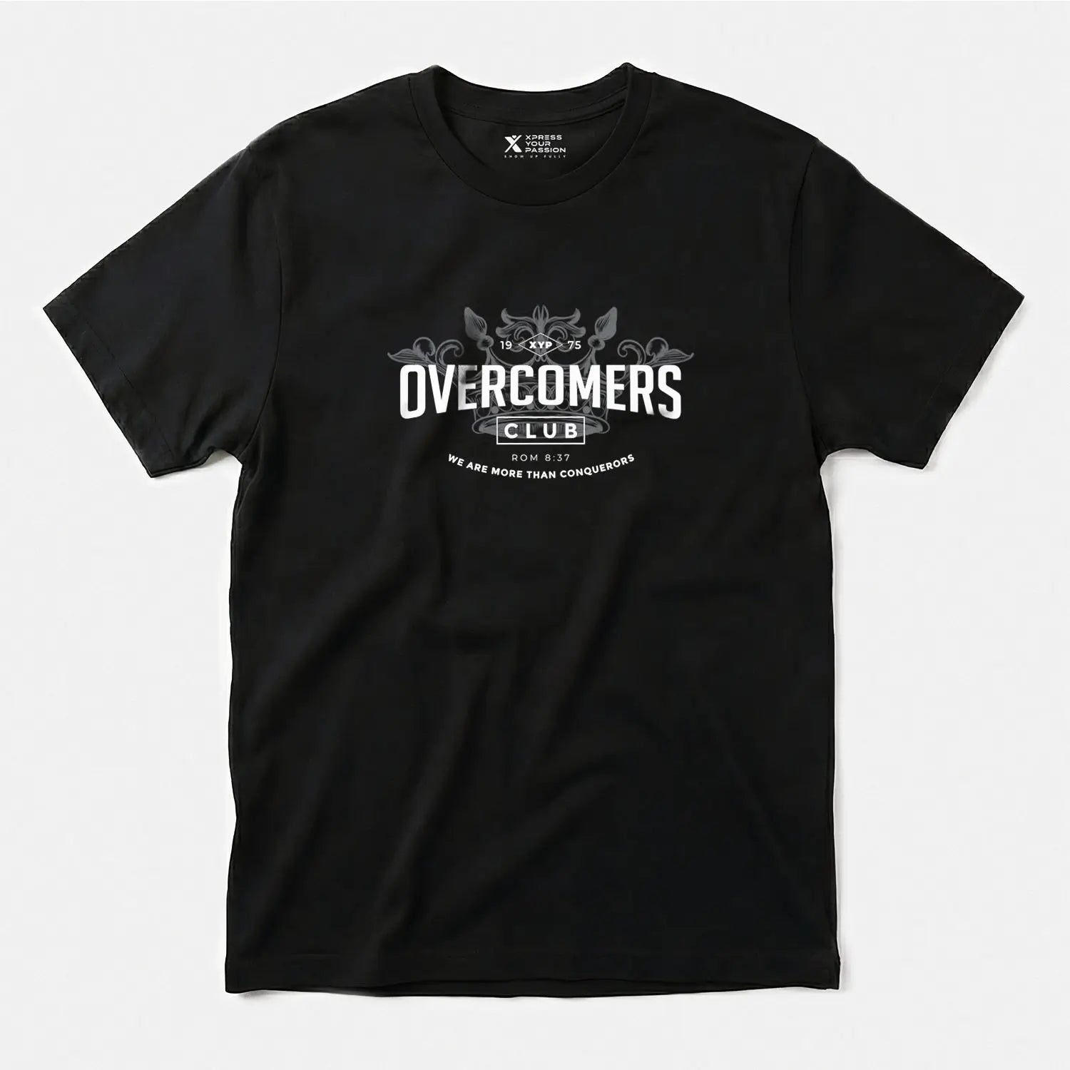 Printify XYP Overcomers Club T-Shirt Black / S