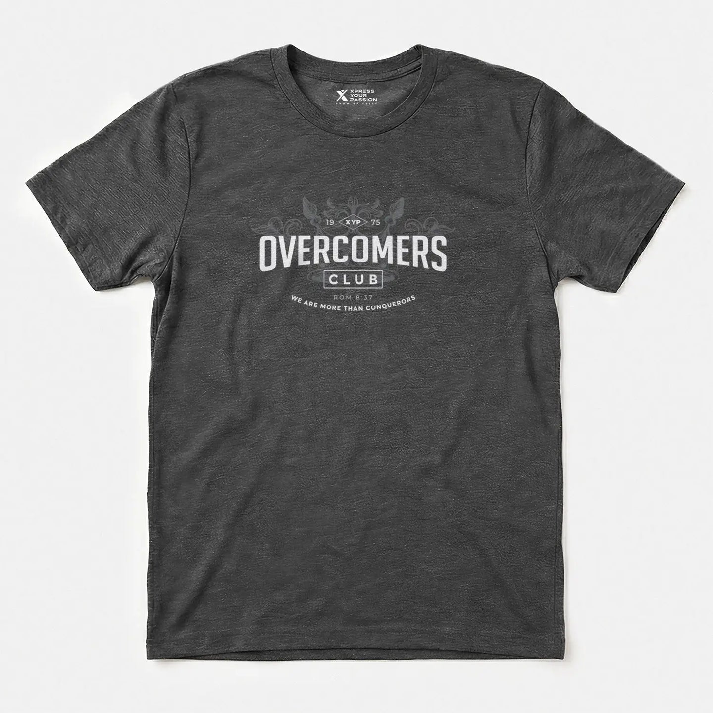 Printify XYP Overcomers Club T-Shirt Dark Heather / S