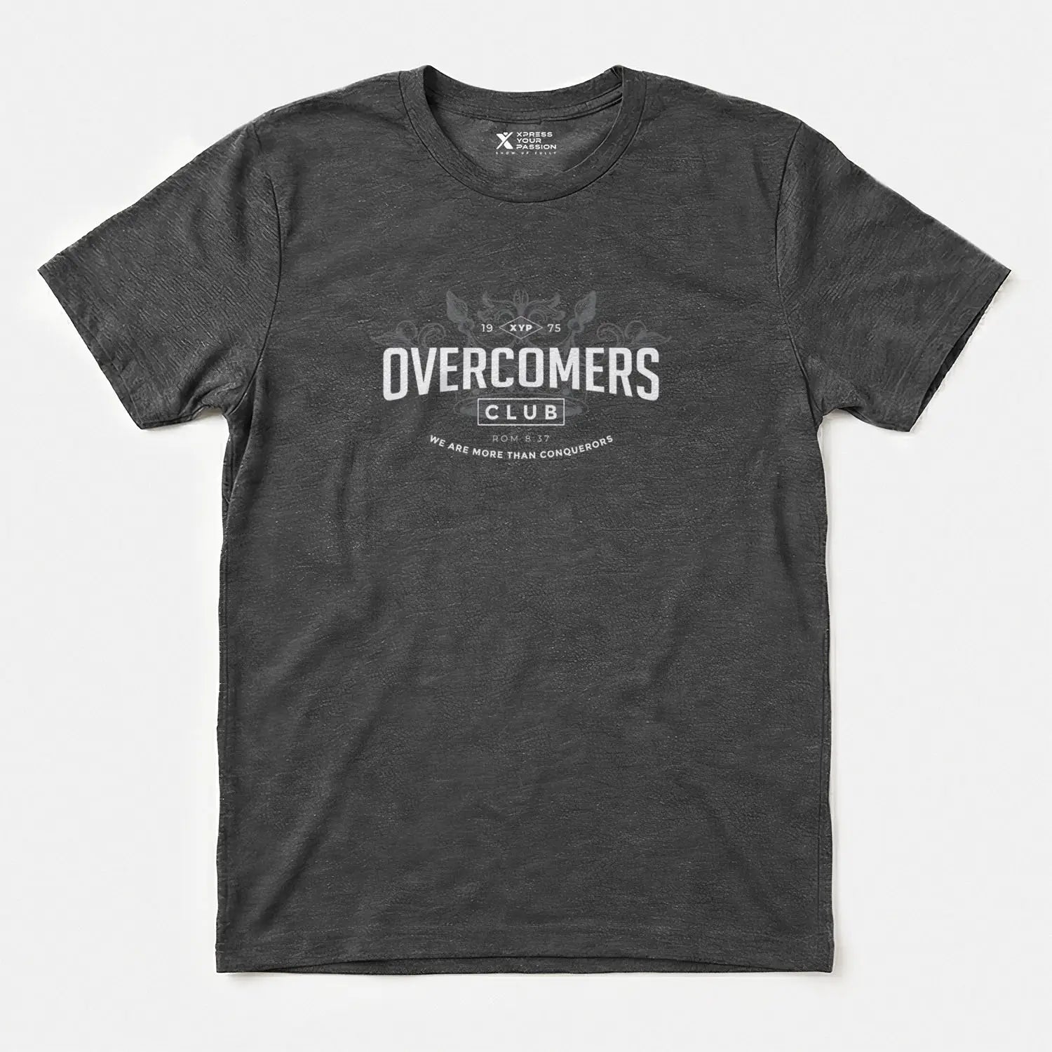 Printify XYP Overcomers Club T-Shirt Dark Heather / S