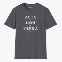Xpress Your Passion Acta Non Verba T-Shirt Charcoal / S