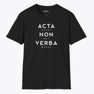 Xpress Your Passion Acta Non Verba T-Shirt Black / S