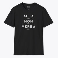 Xpress Your Passion Acta Non Verba T-Shirt Black / S