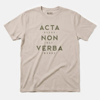 Xpress Your Passion Acta Non Verba T-Shirt Sand / S