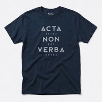 Xpress Your Passion Acta Non Verba T-Shirt Navy / S